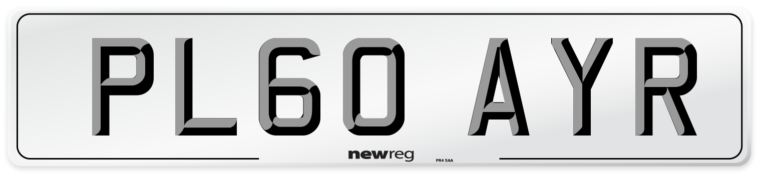 PL60 AYR Number Plate from New Reg